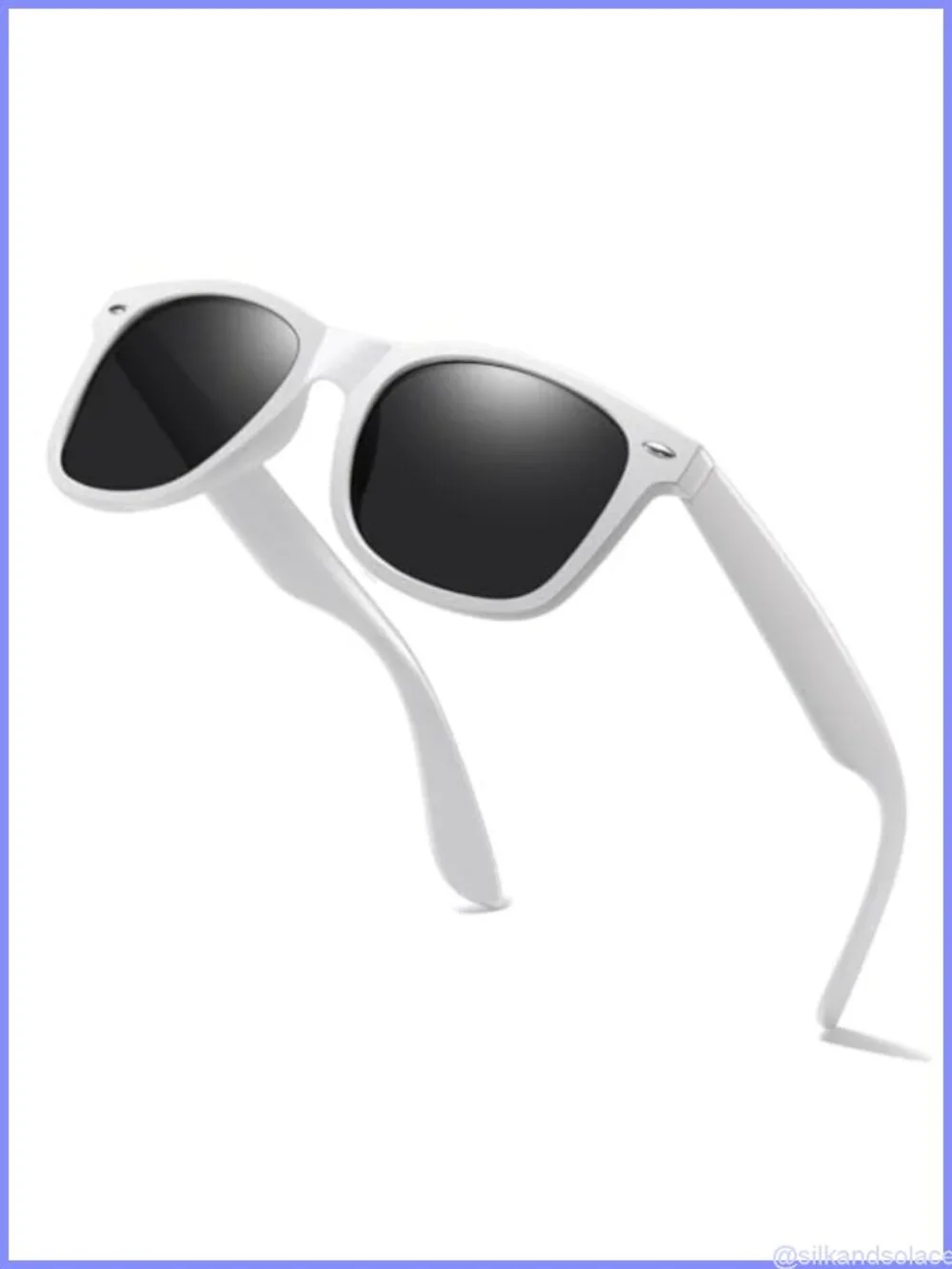 Retro Polarized Square Sunglasses UV400 Full Frame Lightweight